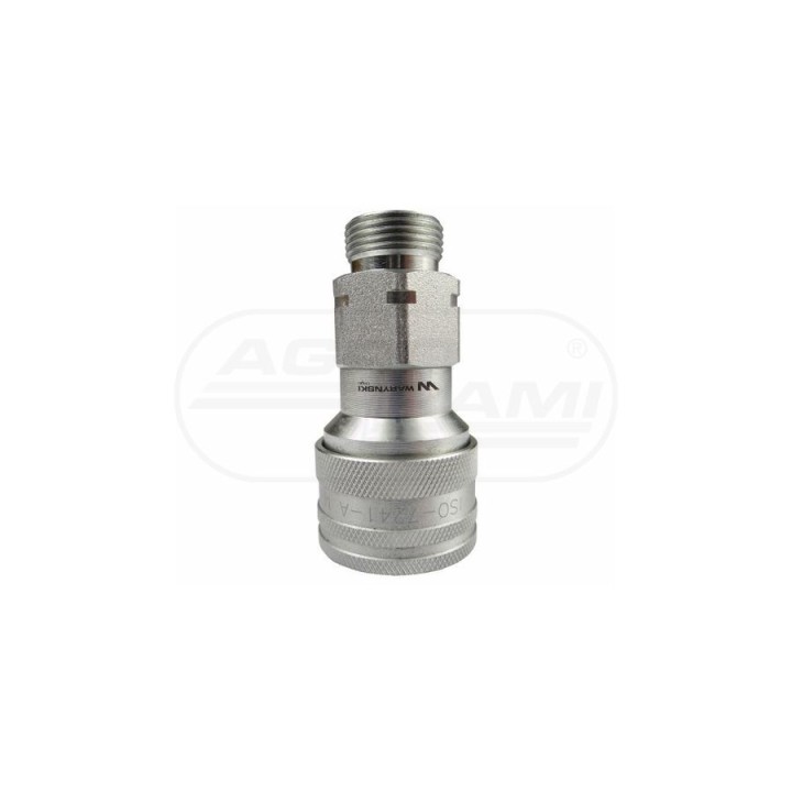 Szybkozłącze hydrauliczne gniazdo M22x1,5 gwint zewnętrzny EURO 9100822G ISO 7241-A WARYŃSKI Waryński