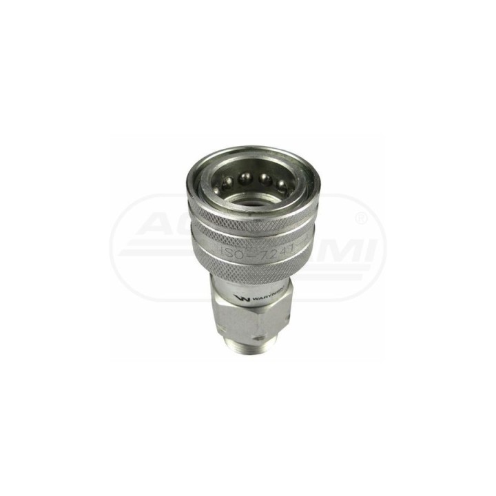 Szybkozłącze hydrauliczne gniazdo M22x1,5 gwint zewnętrzny EURO 9100822G ISO 7241-A WARYŃSKI Waryński