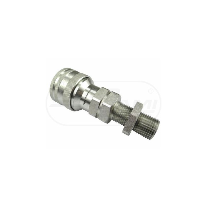 Szybkozłącze hydrauliczne gniazdo long M18x1,5 gwint zewnętrzny EURO 9100818GL ISO 7241-A WARYŃSKI Waryński