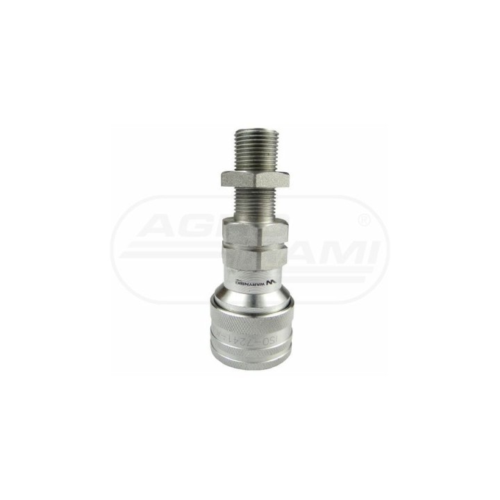 Szybkozłącze hydrauliczne gniazdo long M18x1,5 gwint zewnętrzny EURO 9100818GL ISO 7241-A WARYŃSKI Waryński