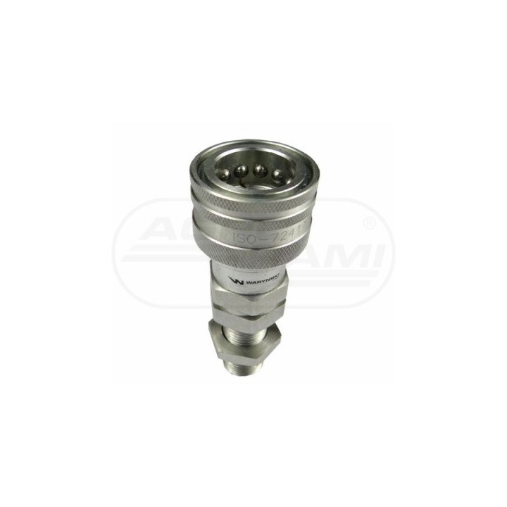 Szybkozłącze hydrauliczne gniazdo long M18x1,5 gwint zewnętrzny EURO 9100818GL ISO 7241-A WARYŃSKI Waryński