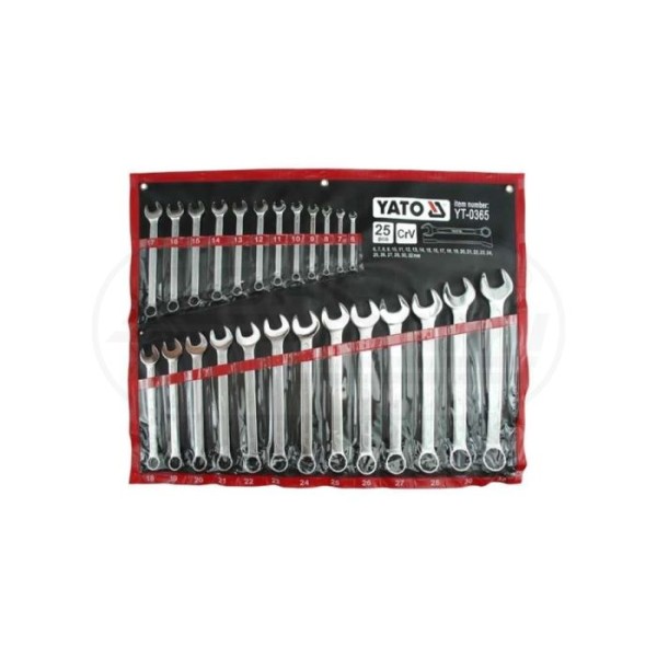 Klucze płasko-oczkowe 6-32MM (25szt) YATO
