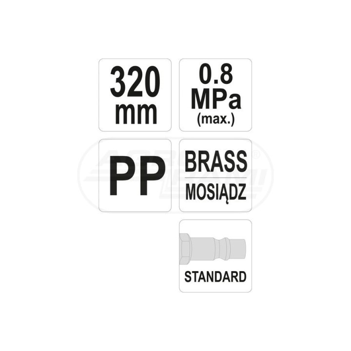 Pistolet do przedmuchiwania YATO 320 mm YT23732