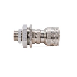 Szybkozłącze hydrauliczne gniazdo long z eliminatorem ciśnienia M22x1,5 gwint zewnętrzny EURO 9199822G/ST Waryński