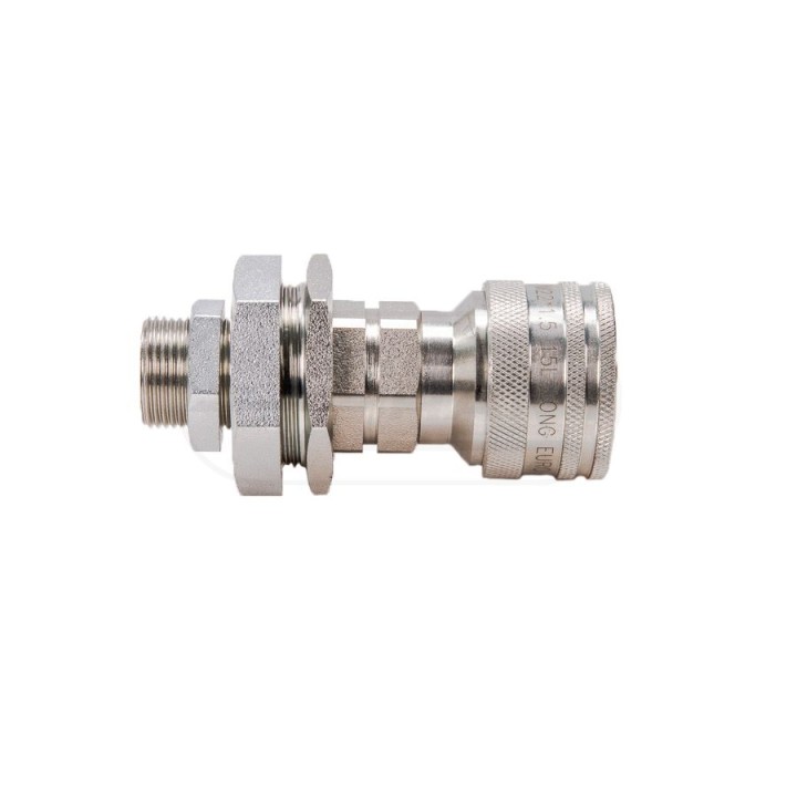 Szybkozłącze hydrauliczne gniazdo long z eliminatorem ciśnienia M22x1,5 gwint zewnętrzny EURO 9199822G/ST Waryński