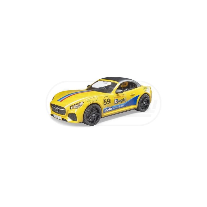 Auto Dodge RAM 2500 z lawetą i autem Roadster Bruder 02504 BR02504 BRUDER