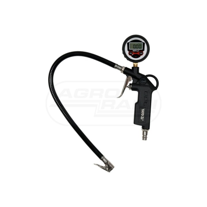Pistolet do pompowania z manometrem LCD YATO YT23702