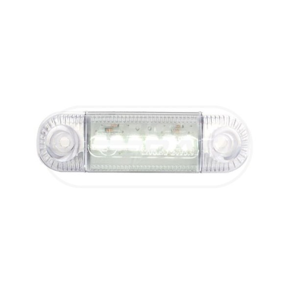 Lampa obrysowa przednia, jednofunkcyjna, 12V-24V + przewody 22cm LgY-S 0,75mm2, diody