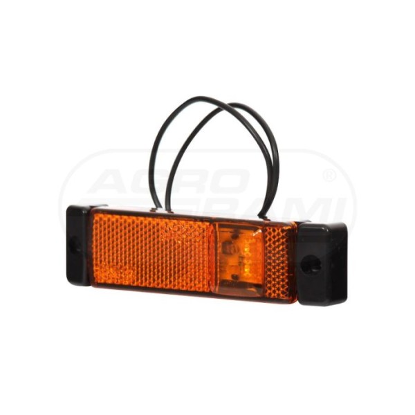 Lampa zespolona pozycyjna boczna, 12V-24V + przewody 21cm LgY-S 0,75mm2