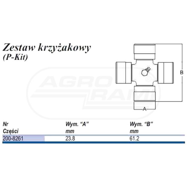 Krzyżak typu U 23,8x61,2