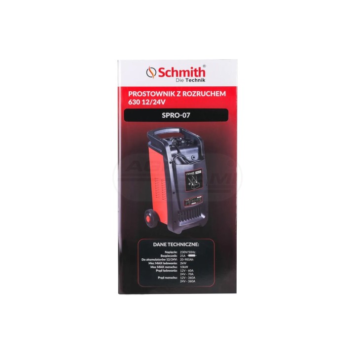 Prostownik z rozruchem 630 12/24V SPRO-07 SCHMITH
