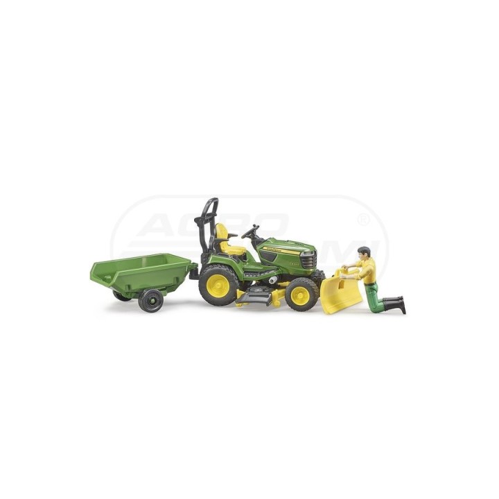 Traktorek kosiarka John Deere z akcesoriami Bruder 62104 BR62104 BRUDER