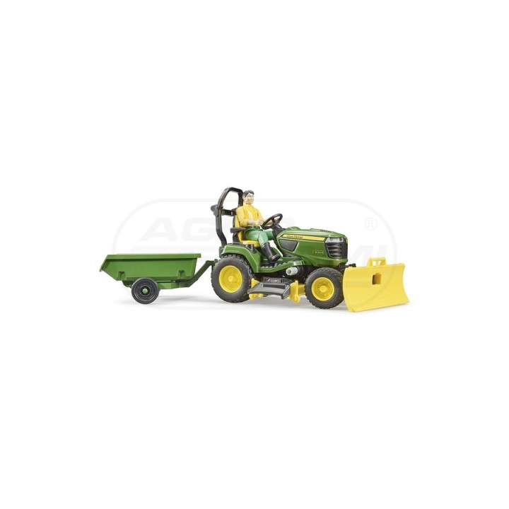 Traktorek kosiarka John Deere z akcesoriami Bruder 62104 BR62104 BRUDER