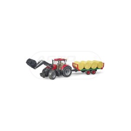 Traktor Case IH Optum 300CVX + przyczepa do transportu balotów Bruder 03198 BR03198 BRUDER
