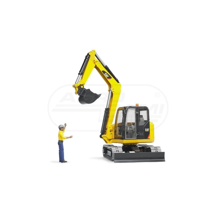 Koparka na Gąsienicach CAT z Figurką Bruder 2466 BR02466 BRUDER