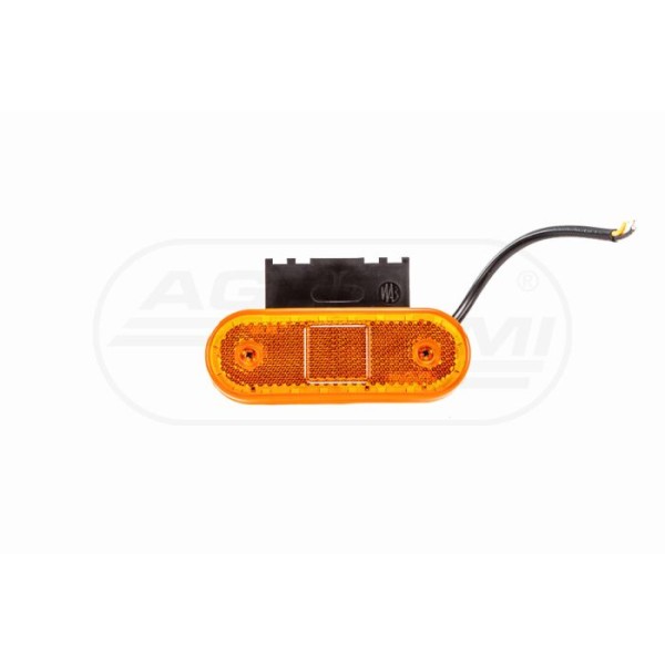 Lampa zespolona pozycyjna i kierunku jazdy boczna, 12V-24V + przewody 22cm YLY-S 3x0,75mm2, diody