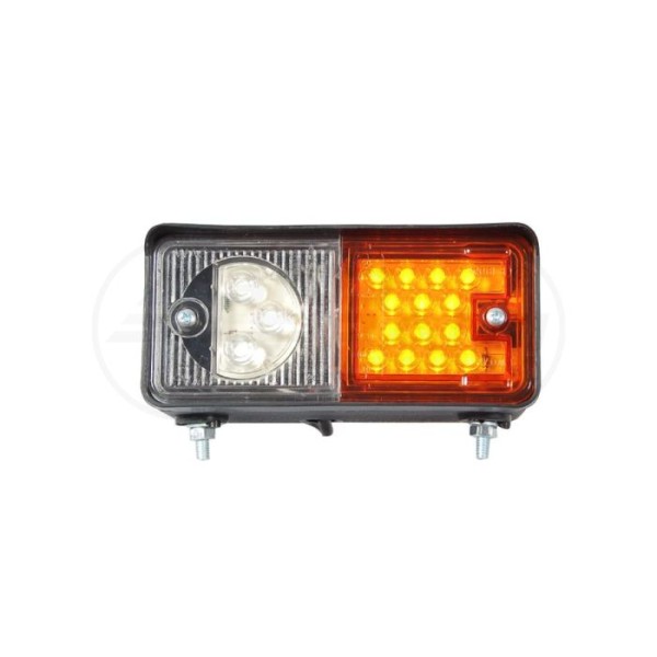 Lampa zespolona przednia prawa, 12V-24V+ przewody 185cm YLY-S 4x0,75mm2, diody