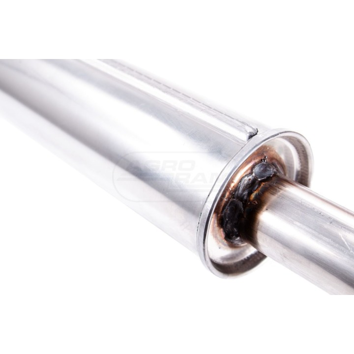 Tłumik okrągły długi prosty wylot INOX 461515001 , 95364 , DŁ -1290 MM. POWER SILENCER
