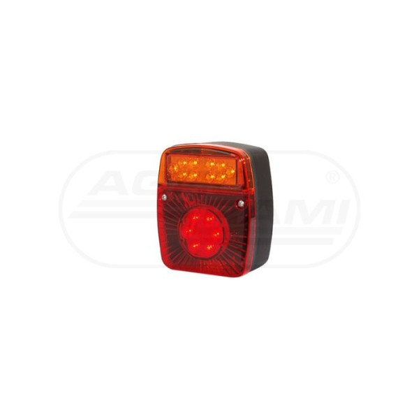 Lampa zespolona tylna, 12V-24V + przewody 200cm YLY-S 4x0,75mm2, diody