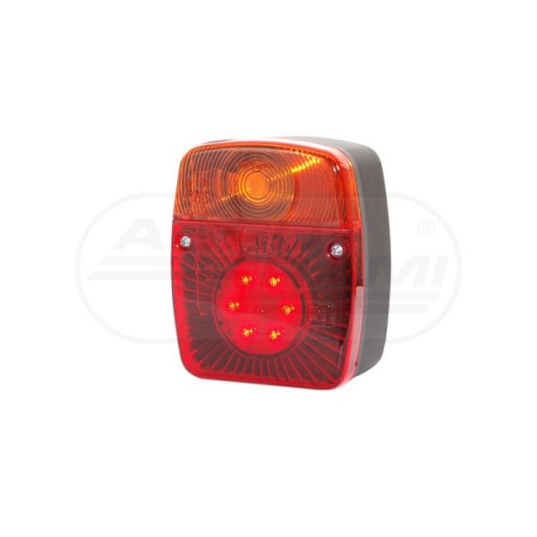 Lampa zespolona tylna, 12V-24V + przewody 200cm YLY-S 4x0,75mm2, diody