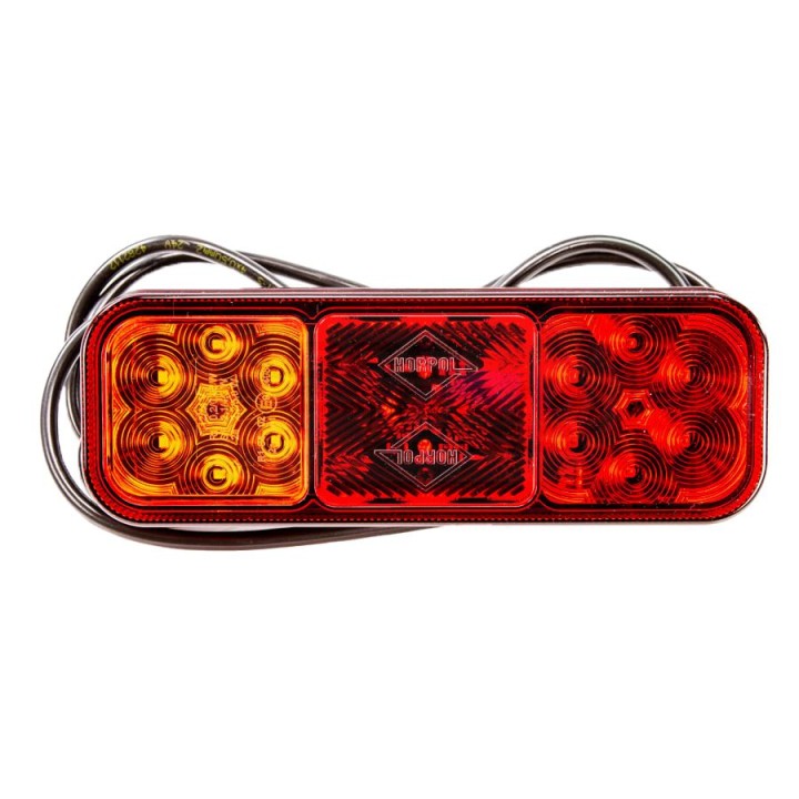 Lampa zespolona tylna HOR 126, diodowa 12/24 , przewód 4x0,5 mm2 dłu. 2m LZD2832 HORPOL