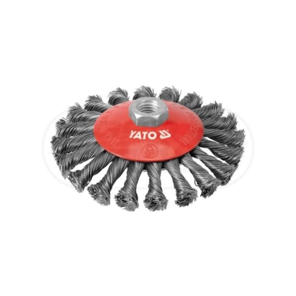 Szczotka tarczowa z gwintem 125mm