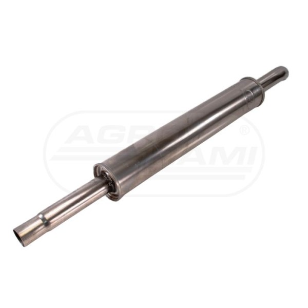 Tłumik okrągły gięty  wylot INOX