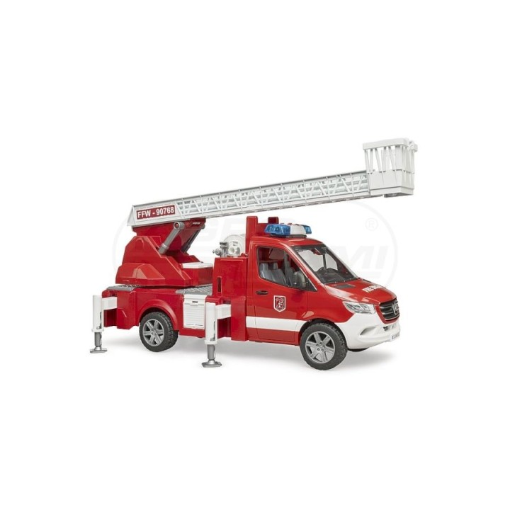 Mercedes Sprinter wóz strażacki z modułem świetlno-dźwiękowym Bruder 02673 BR-02673 BRUDER
