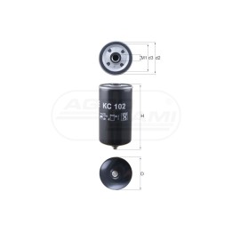 Filtr paliwa separator wody 60507485, PP837/1, FS-19599, PDS-7.1 MAHLE | KNECHT FILTERS