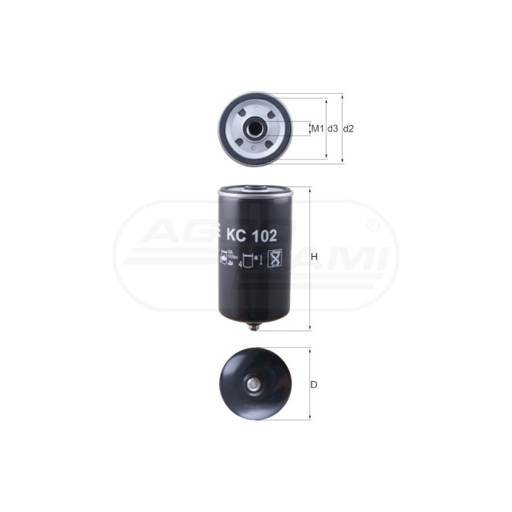 Filtr paliwa separator wody 60507485, PP837/1, FS-19599, PDS-7.1 MAHLE | KNECHT FILTERS