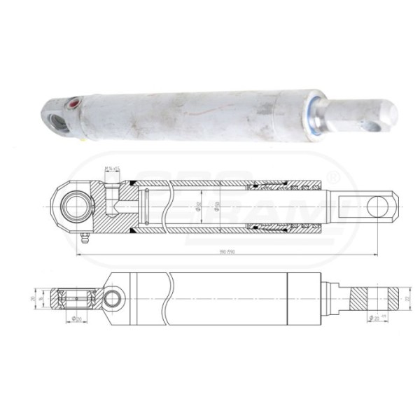 CYLINDER CN2E-32200B PODNOSZENIE MOTOWIDEŁ