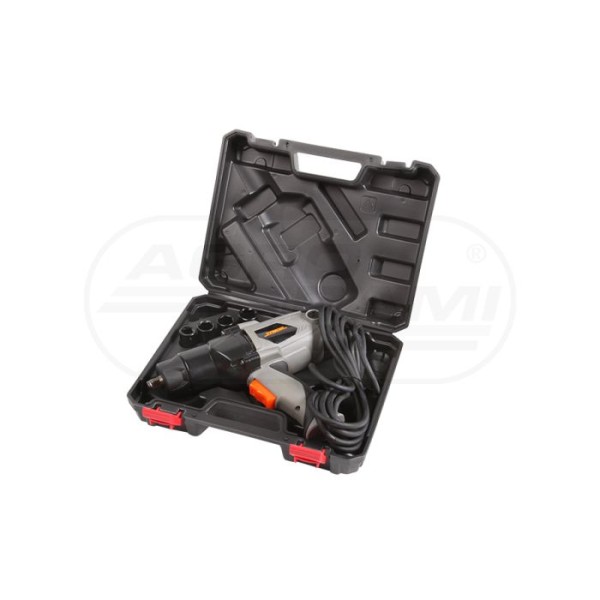 Klucz udarowy elektryczny 1100W 450Nm + nasadki