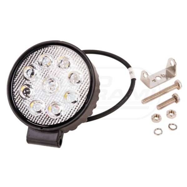 Lampa robocza okrągła 9LED 10-30V27W 3600LM