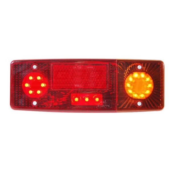 Lampa zespolona tylna prawa, 12V-24V + przewody YLY-S 4x0,75mm2, diody