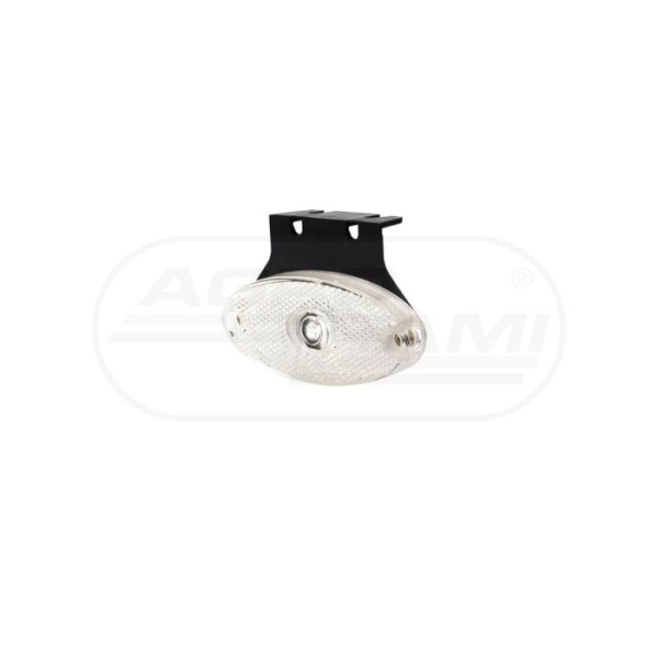 Lampa zespolona obrysowa przednia, 12V-24V + przewody 22cm LgY-S 0,75mm2, diody
