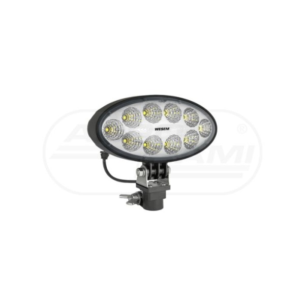 Lampa robocza 3000lm moduł LED 12V-24V, przewód 0,22 m, złącze DT06-2S, złącze DIN 72591, uchwytem CAR1 i wbudowanym złączem Deu
