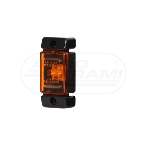 Lampa pozycyjna boczna, jednofunkcyjna, 12V-24V + przewody 22cm LgY-S 0,75mm2, diody