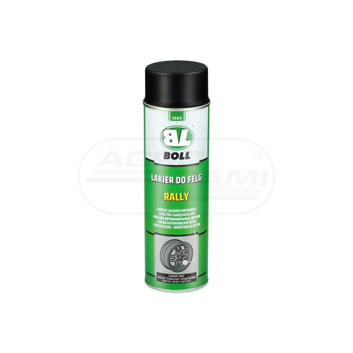 Lakier do felg czarny mat spray 500ml BOLL 0010135