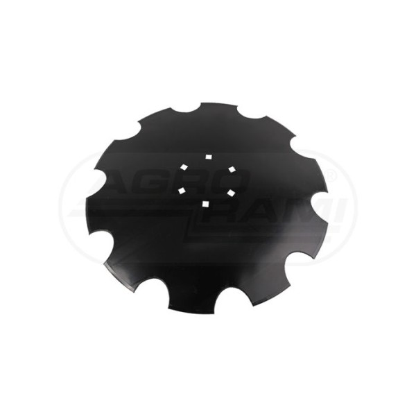 Talerz uzębiony 560x4mm, 6-otw-fi13, fi piasty 122mm-10zębów