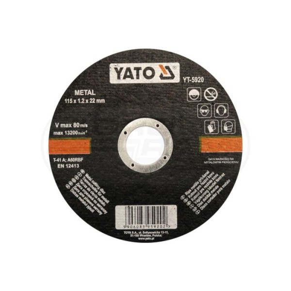 Tarcza do cięcia metalu 115x1,2x22