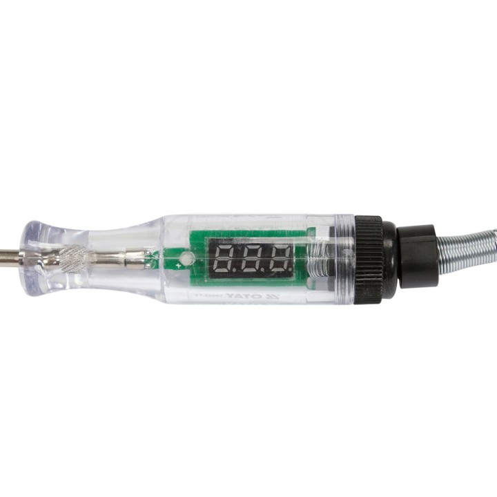Samochodowy próbnik napięcia z wyświetlaczem LCD YATO 3-48V YT28667