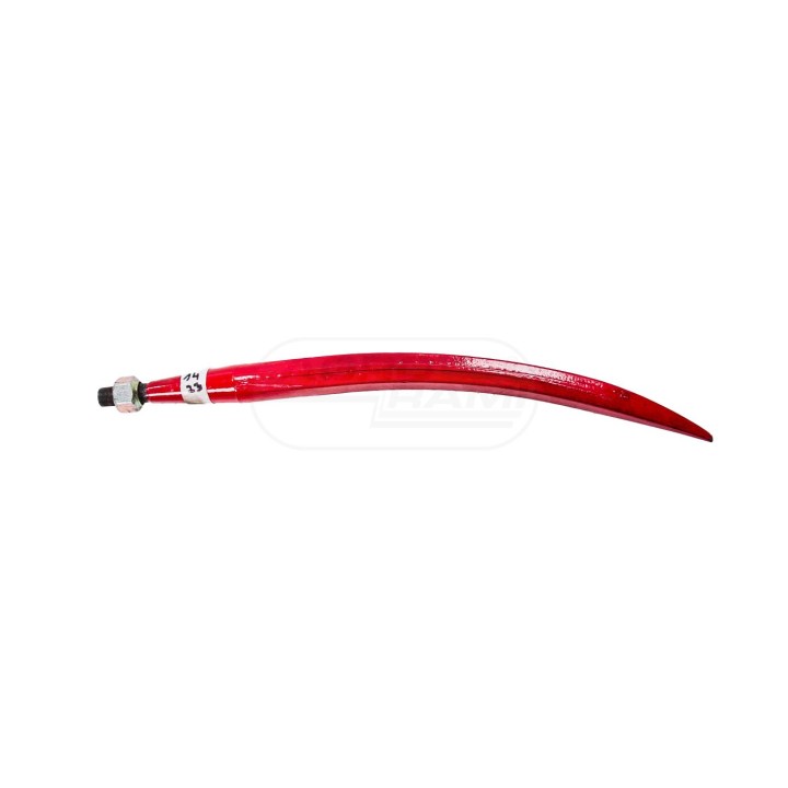 Ząb ładowacza wygięty zamykający L-600 mm.krokodyl LZM600 M22X1,5