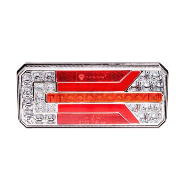 Lampa tylna zespolona LED 12-24 V 5-funkcyjna Prawa