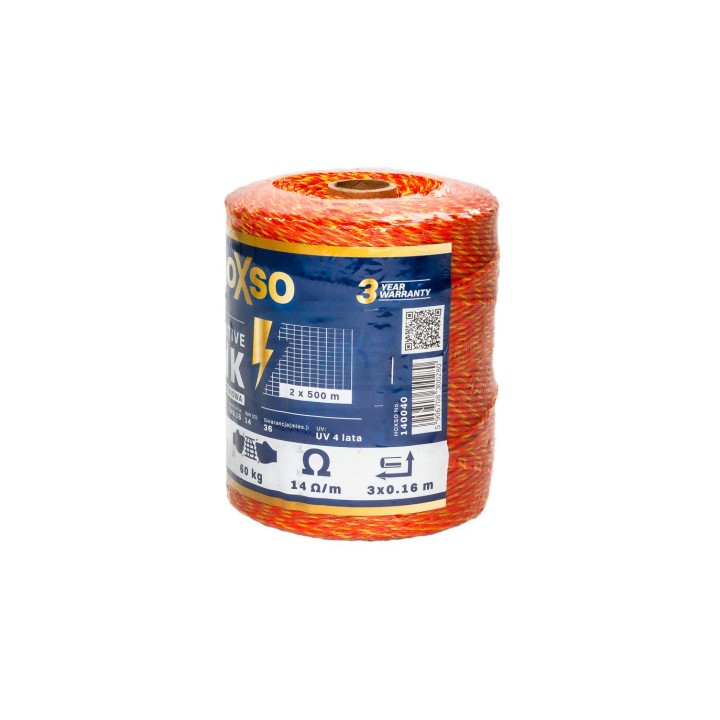 Plecionka Ogrodzeniowa 2.0mm 500m 3x0,16 HOXSO Premium 9988136