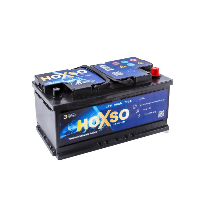 Akumulator 12V 90AH 770A 3 lata gwarancji 12V90AH770A HOXSO