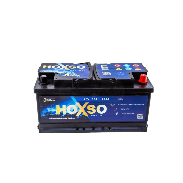 Akumulator 12V 90AH 770A 3 lata gwarancji 12V90AH770A HOXSO