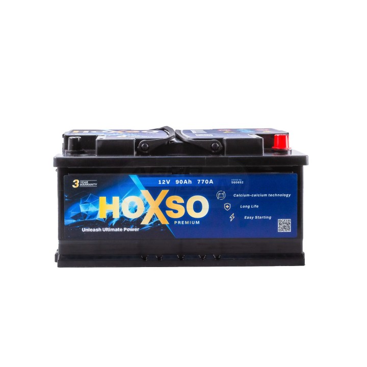 Akumulator 12V 90AH 770A 3 lata gwarancji 12V90AH770A HOXSO