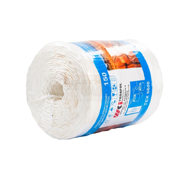 Sznurek rolniczy, uniwersalny 1350mb. TEGAFOL TEX6600-150 TEX6600-150 1350MB.