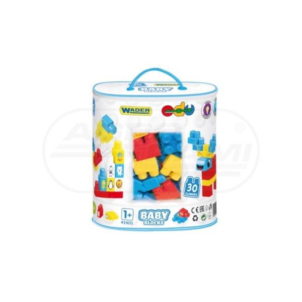 BABY BLOCKS KLOCKI 30EL. W TORBIE