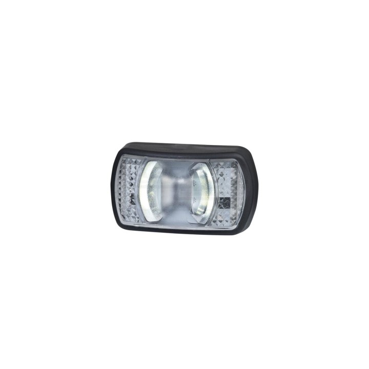 Lampa obrysowa diodowa krótka biała 12/24V LD 2227 HORPOL